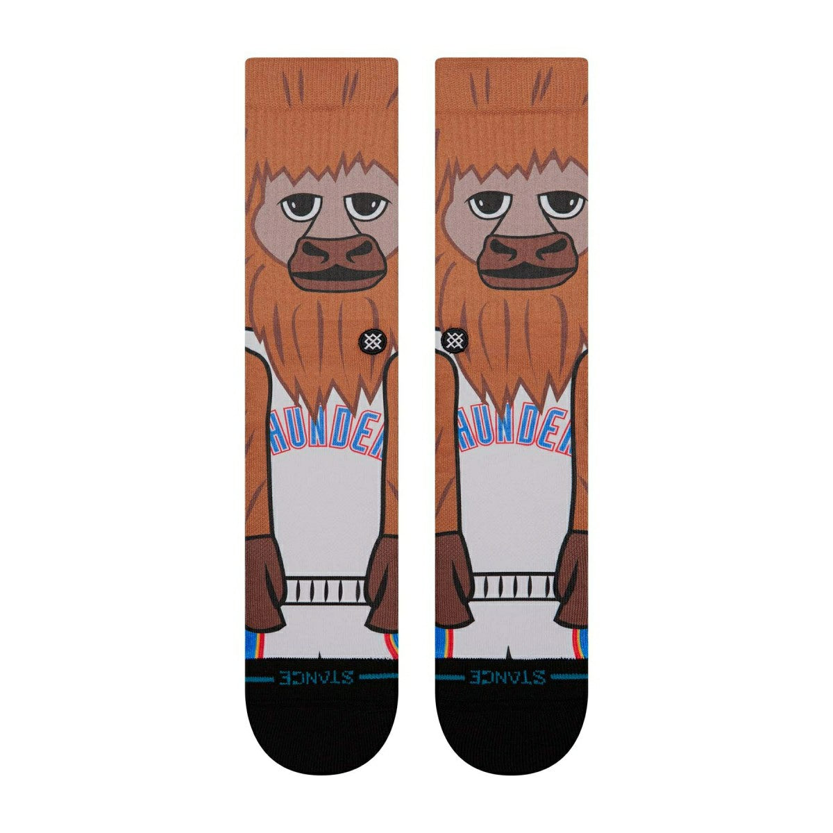 Oklahoma City Thunder Mascot Stance NBA Crew Socken Lifestyle