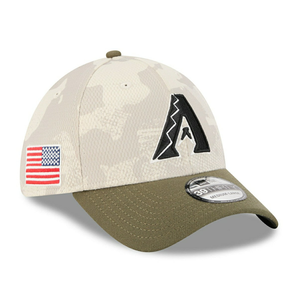 Arizona Diamondbacks 2025 MLB Armed Forces New Era 39THIRTY Flex Cap Lifestyle