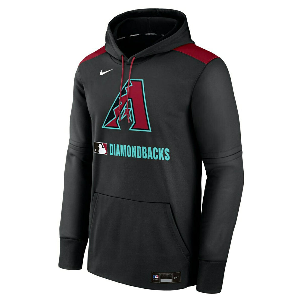 Arizona Diamondbacks 2025 MLB Authentic Performance Therma Hoodie Black Lifestyle