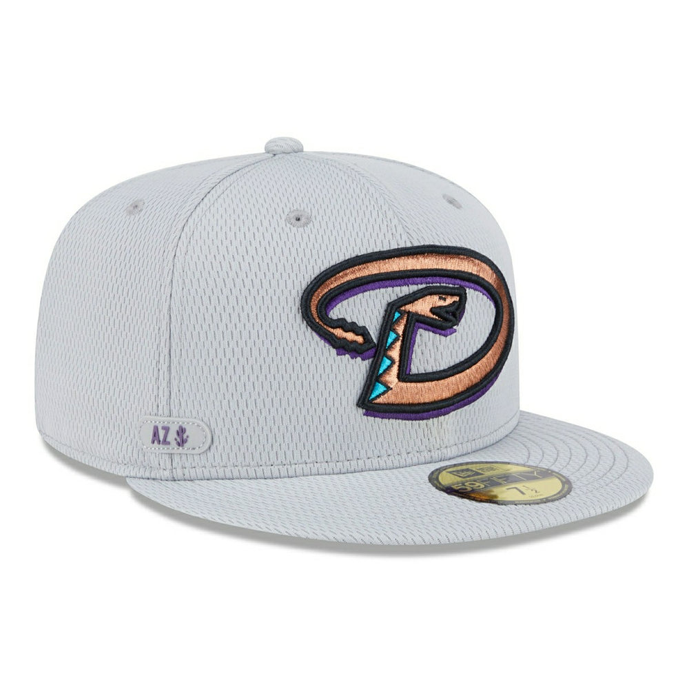 Arizona Diamondbacks 2025 MLB Authentic Clubhouse 59FIFTY Fitted Cap Gray Fashion