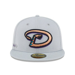 Arizona Diamondbacks 2025 MLB Authentic Clubhouse 59FIFTY Fitted Cap Gray Fashion
