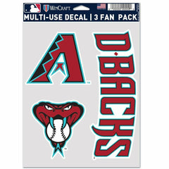 Arizona Diamondbacks Multi-Use MLB Decals Set (3 Pcs.) Taass for sale