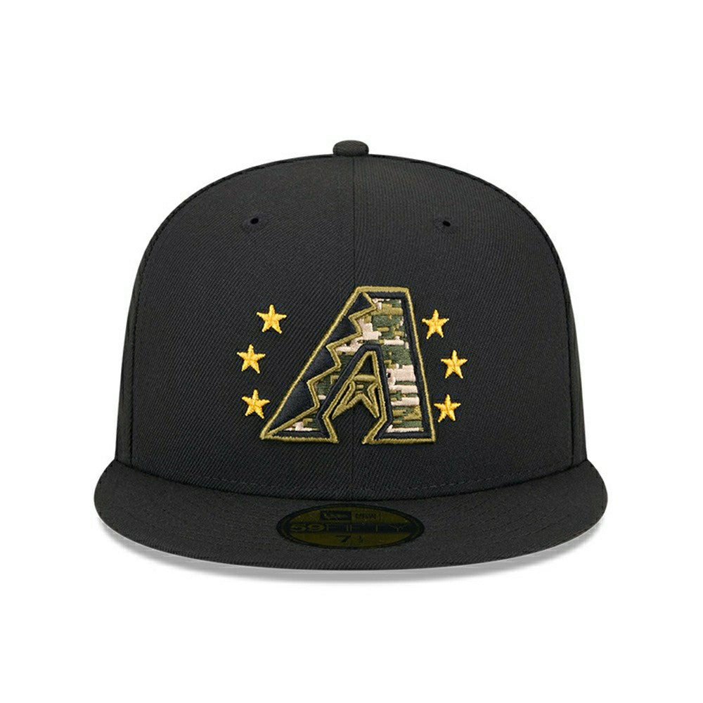 Arizona Diamondbacks 2024 MLB Authentic Armed Forces New Era 59FIFTY Fitted Cap Classic