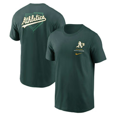 Athletics Primetime 2-Hit T-Shirt Green Taass US