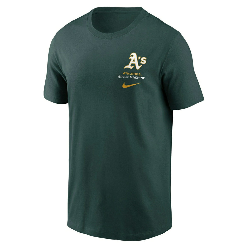 Athletics Primetime 2-Hit T-Shirt Green Taass US
