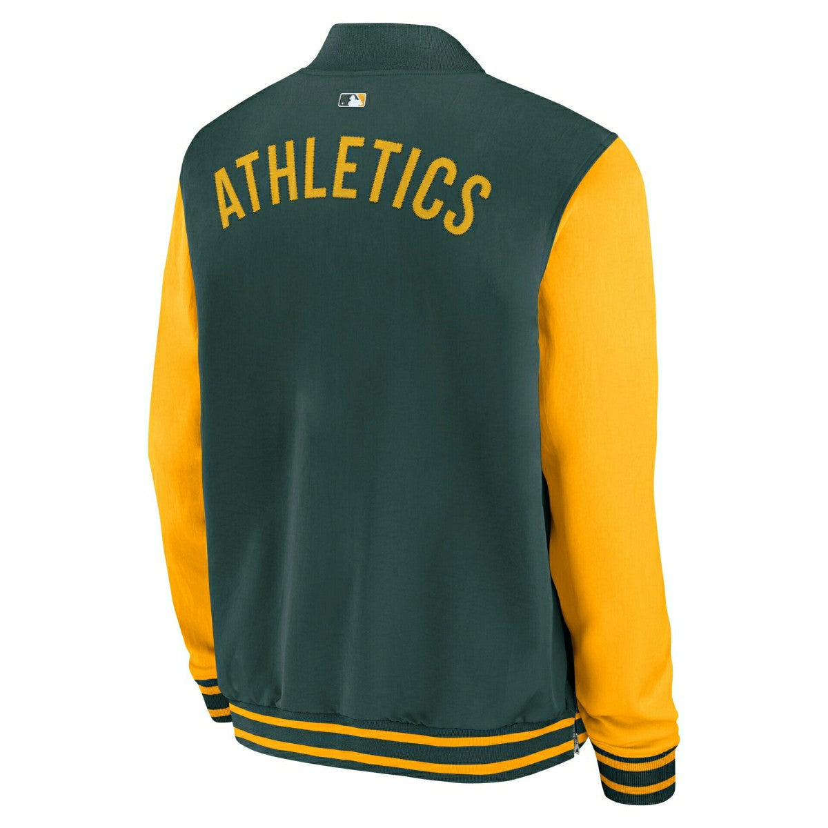Athletics 2026 MLB Authentic Dugout Bomber Jacket Green Classic