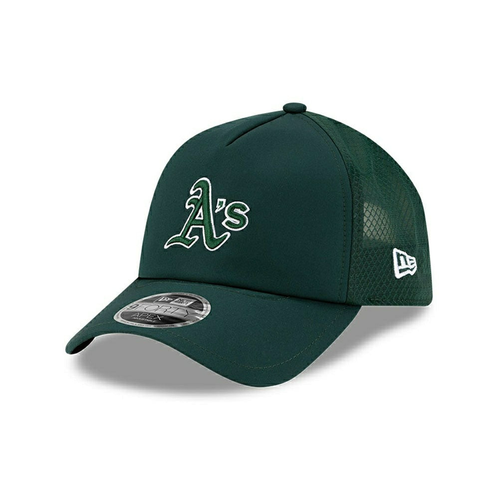 Athletics 2026 MLB Batting Practice 9FORTY APEX Trucker Cap Green Fashion