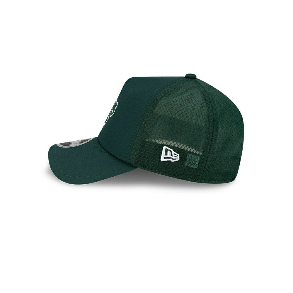Athletics 2026 MLB Batting Practice 9FORTY APEX Trucker Cap Green Fashion