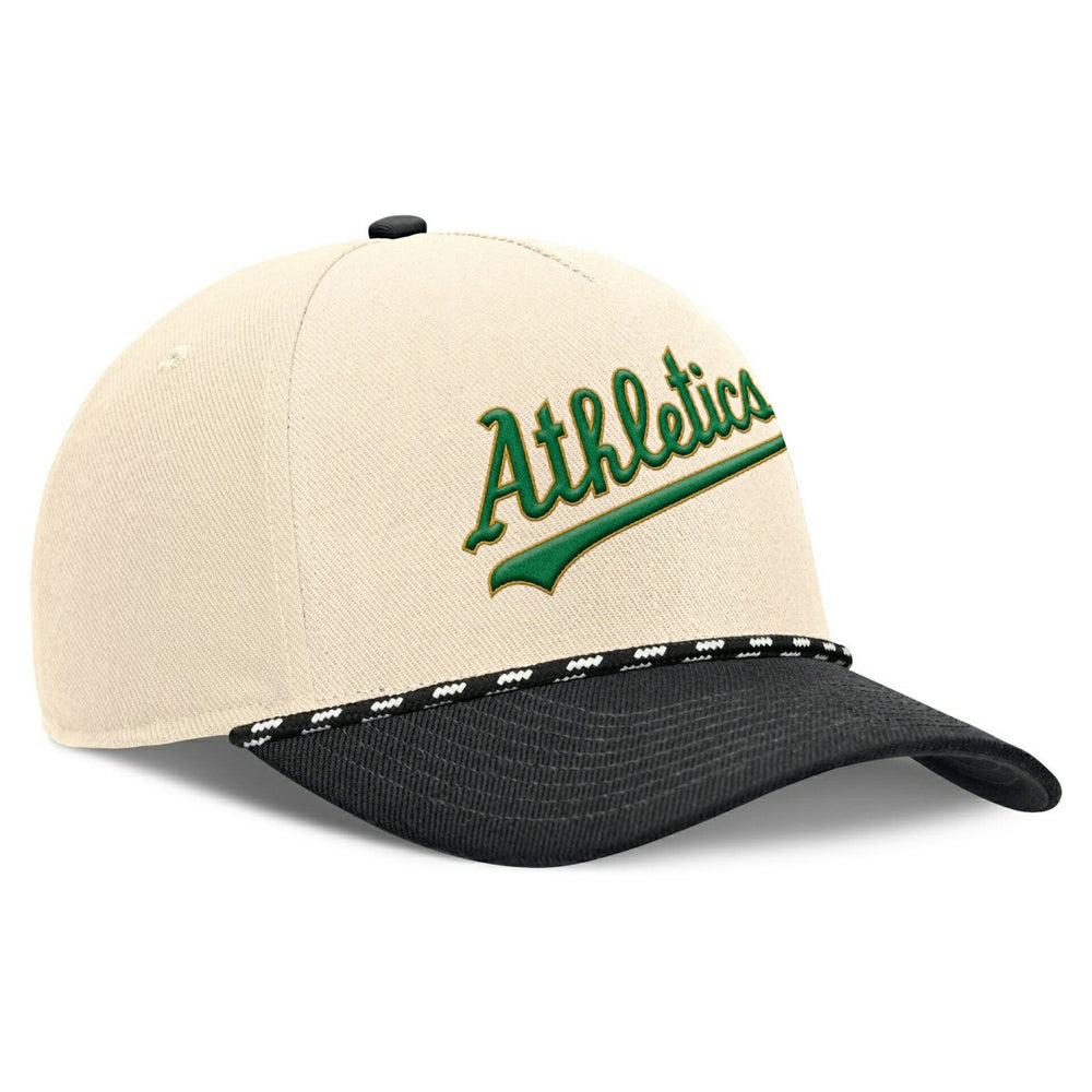 Athletics Cooperstown Rise Adjustable MLB Cap Natural Taass for sale
