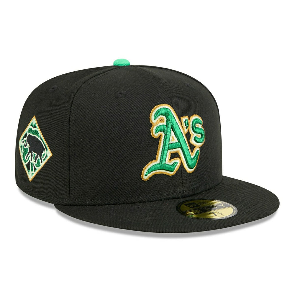 Athletics 2026 St. Patrick's Day MLB Authentic 59FIFTY Cap Black Classic