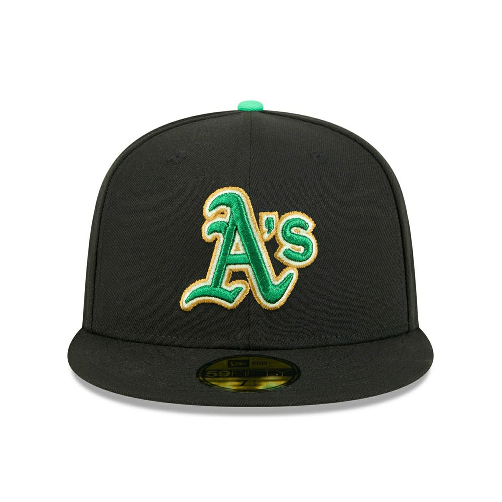 Athletics 2026 St. Patrick's Day MLB Authentic 59FIFTY Cap Black Classic