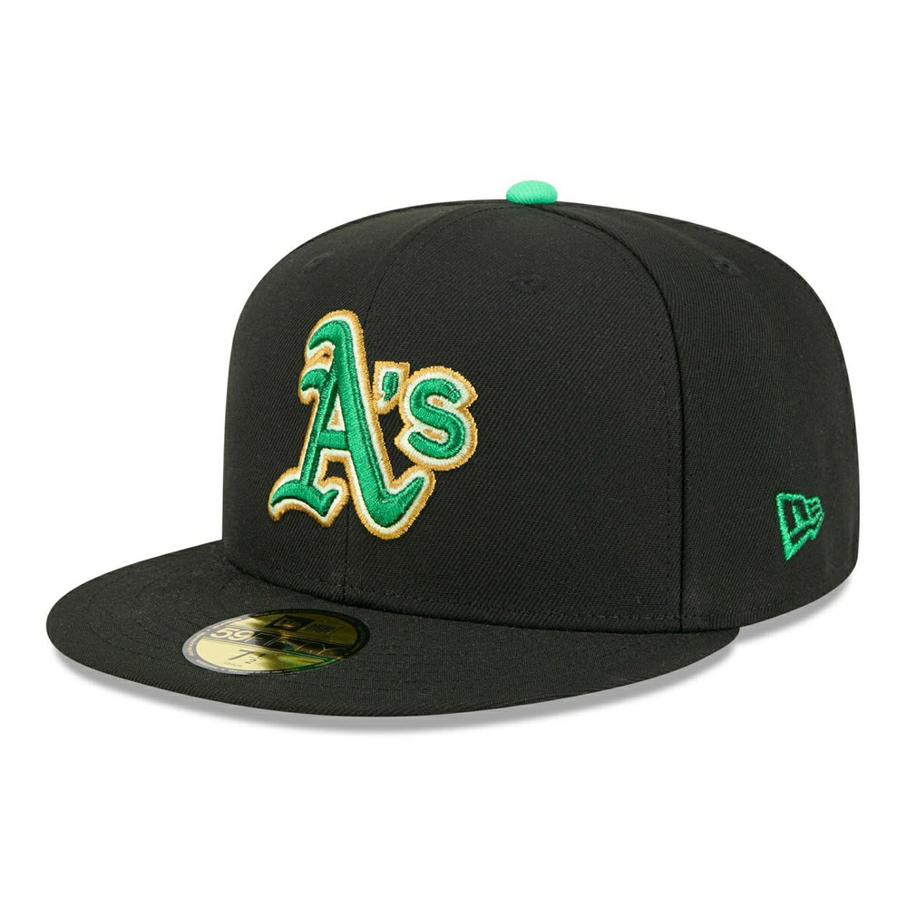 Athletics 2026 St. Patrick's Day MLB Authentic 59FIFTY Cap Black Classic