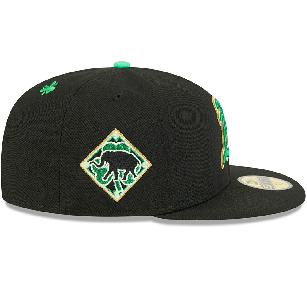 Athletics 2026 St. Patrick's Day MLB Authentic 59FIFTY Cap Black Classic