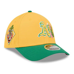 Athletics 2026 MLB Spring Training 39THIRTY M-Crown Flex Cap Yellow Lifestyle