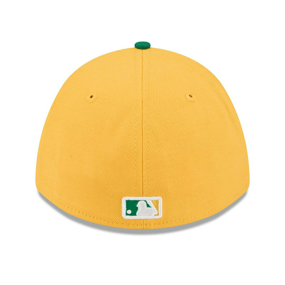 Athletics 2026 MLB Spring Training 39THIRTY M-Crown Flex Cap Yellow Lifestyle