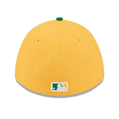 Athletics 2026 MLB Spring Training 39THIRTY M-Crown Flex Cap Yellow Lifestyle