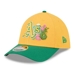 Athletics 2026 MLB Spring Training 39THIRTY M-Crown Flex Cap Yellow Lifestyle