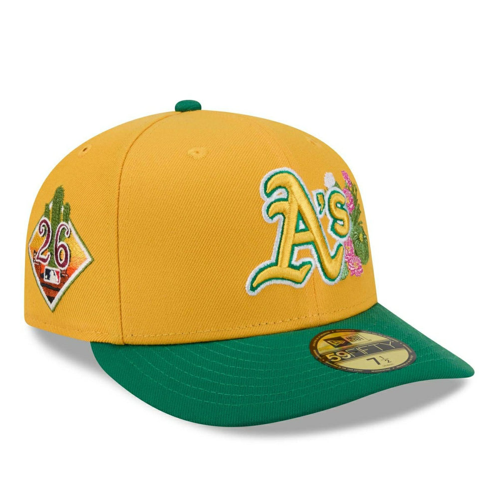 Athlectics 2026 MLB Authentic Spring Training 59FIFTY Pre-Curved Cap Yellow Taass for sale