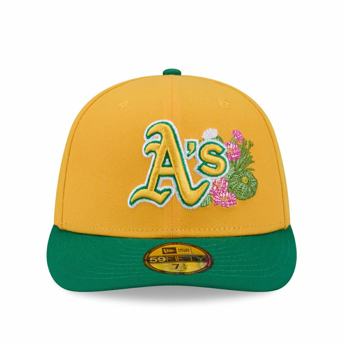 Athlectics 2026 MLB Authentic Spring Training 59FIFTY Pre-Curved Cap Yellow Taass for sale