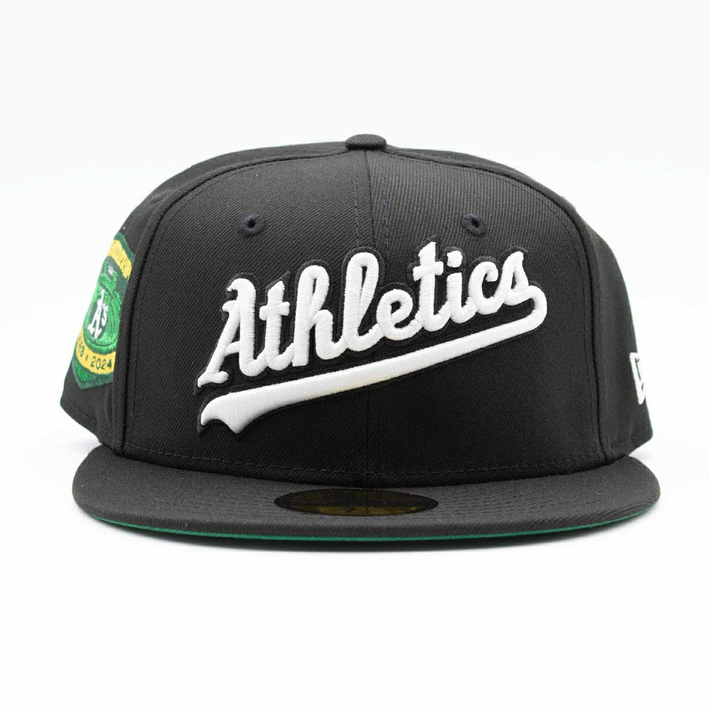 Athletics Oakland Coliseum 59FIFTY Fitted MLB Cap Black Taass US