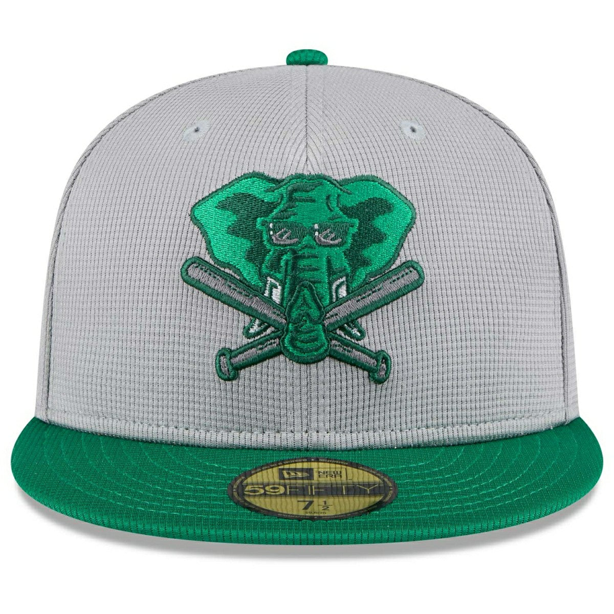 Athletics Colorway 2025 MLB Batting Practice 59FIFTY Fitted Cap Gray Classic