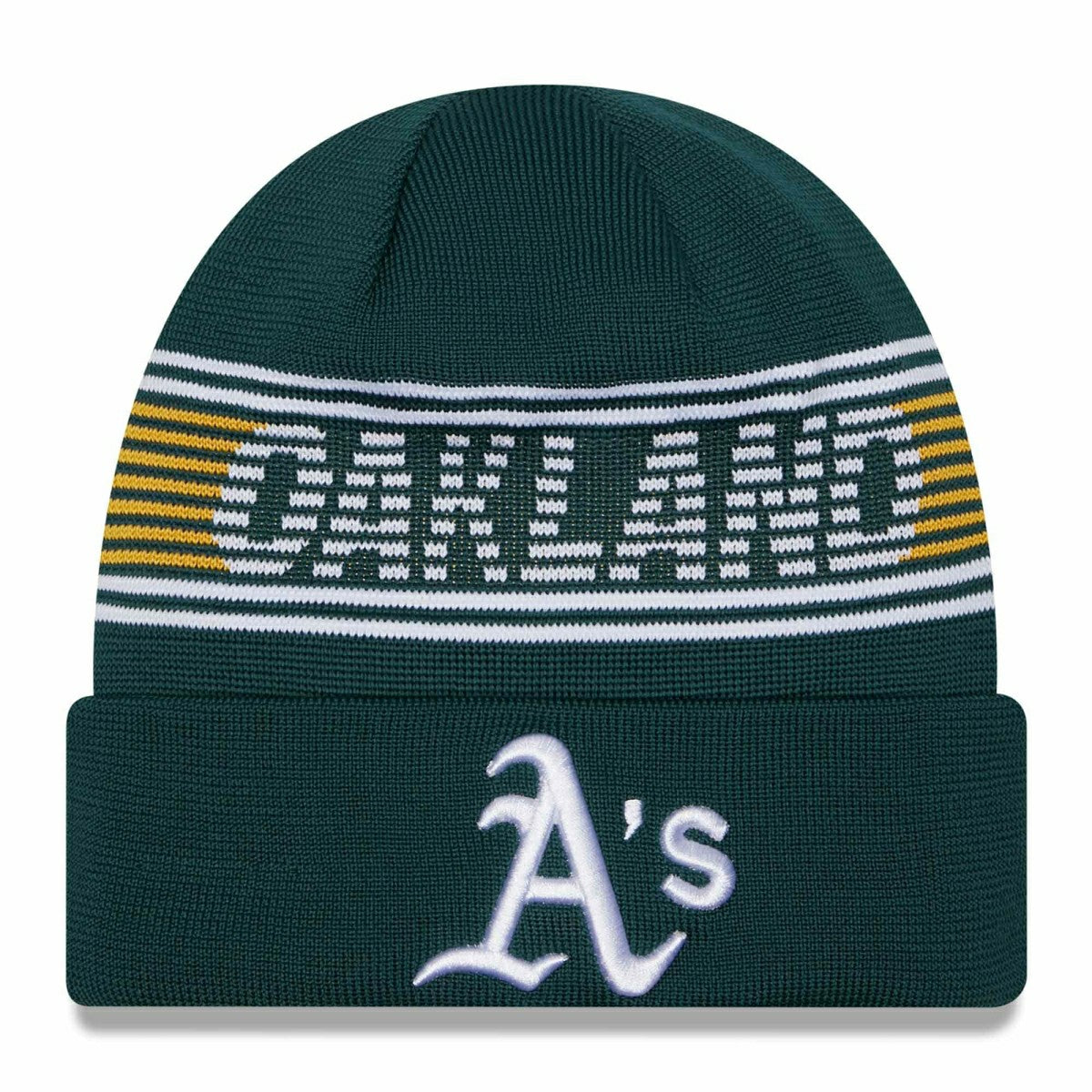 Oakland Athletics Authentic 2024 MLB Clubhouse New Era Beanie Knit Taass for sale