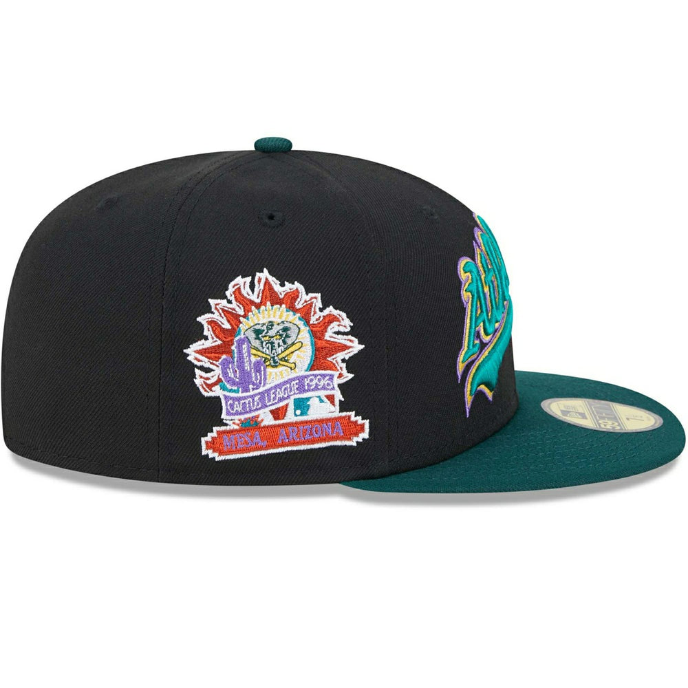 Oakland Athletics Retro 1996 Spring Training New Era 59FIFTY Fitted Cap Black Taass US