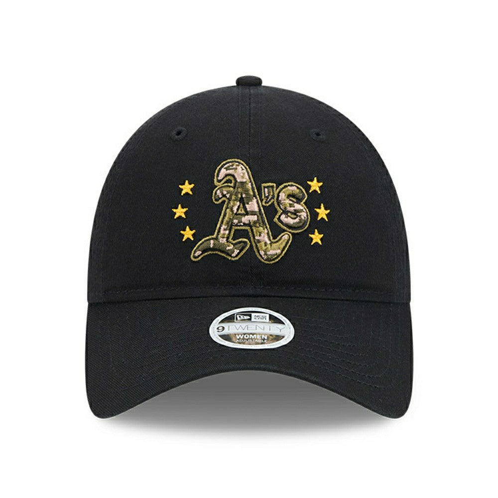 Oakland Athletics 2024 MLB Armed Forces New Era Women's 9TWENTY Cap Black Fashion