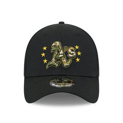 Oakland Athletics 2024 MLB Armed Forces New Era 39THIRTY Flex Cap Black Taass sale