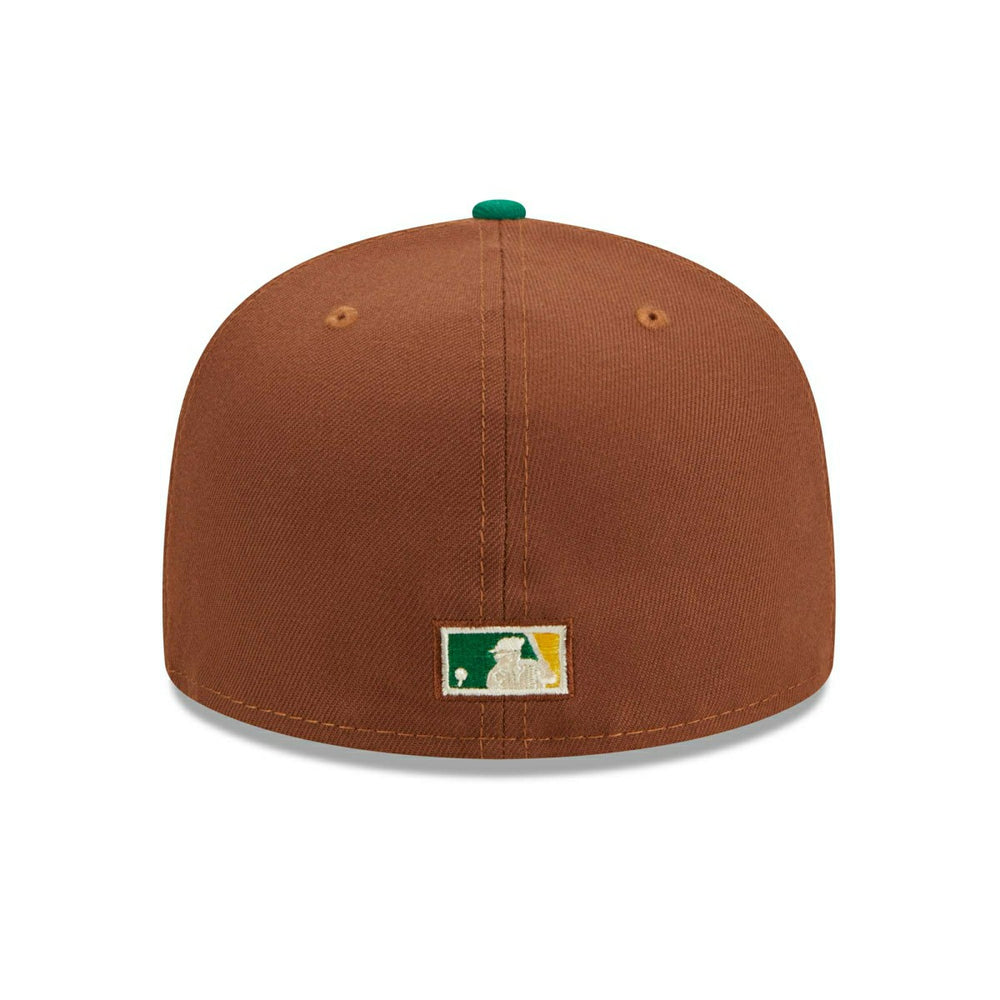 Oakland Athletics Harvest New Era 59FIFTY Fitted MLB Cap Brown Fashion
