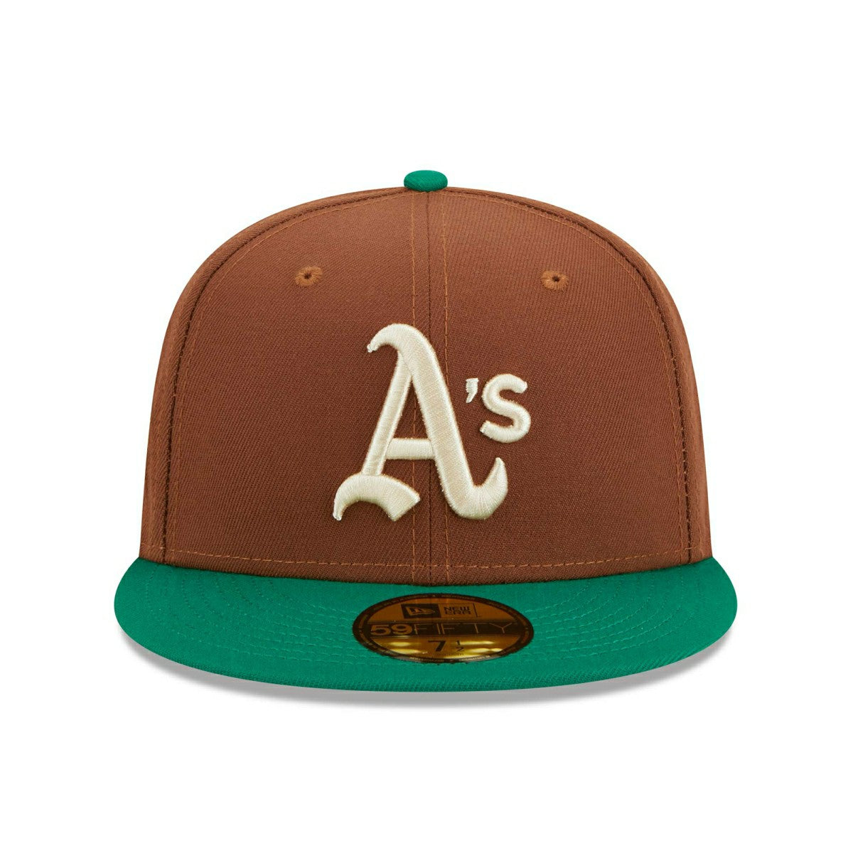 Oakland Athletics Harvest New Era 59FIFTY Fitted MLB Cap Brown Fashion