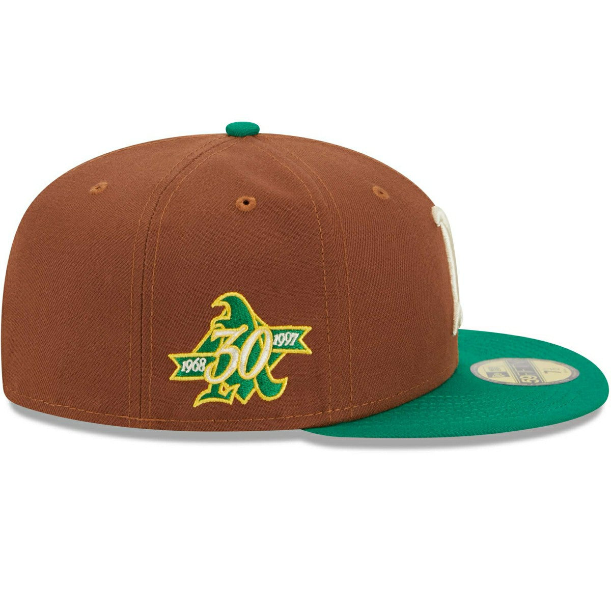 Oakland Athletics Harvest New Era 59FIFTY Fitted MLB Cap Brown Fashion