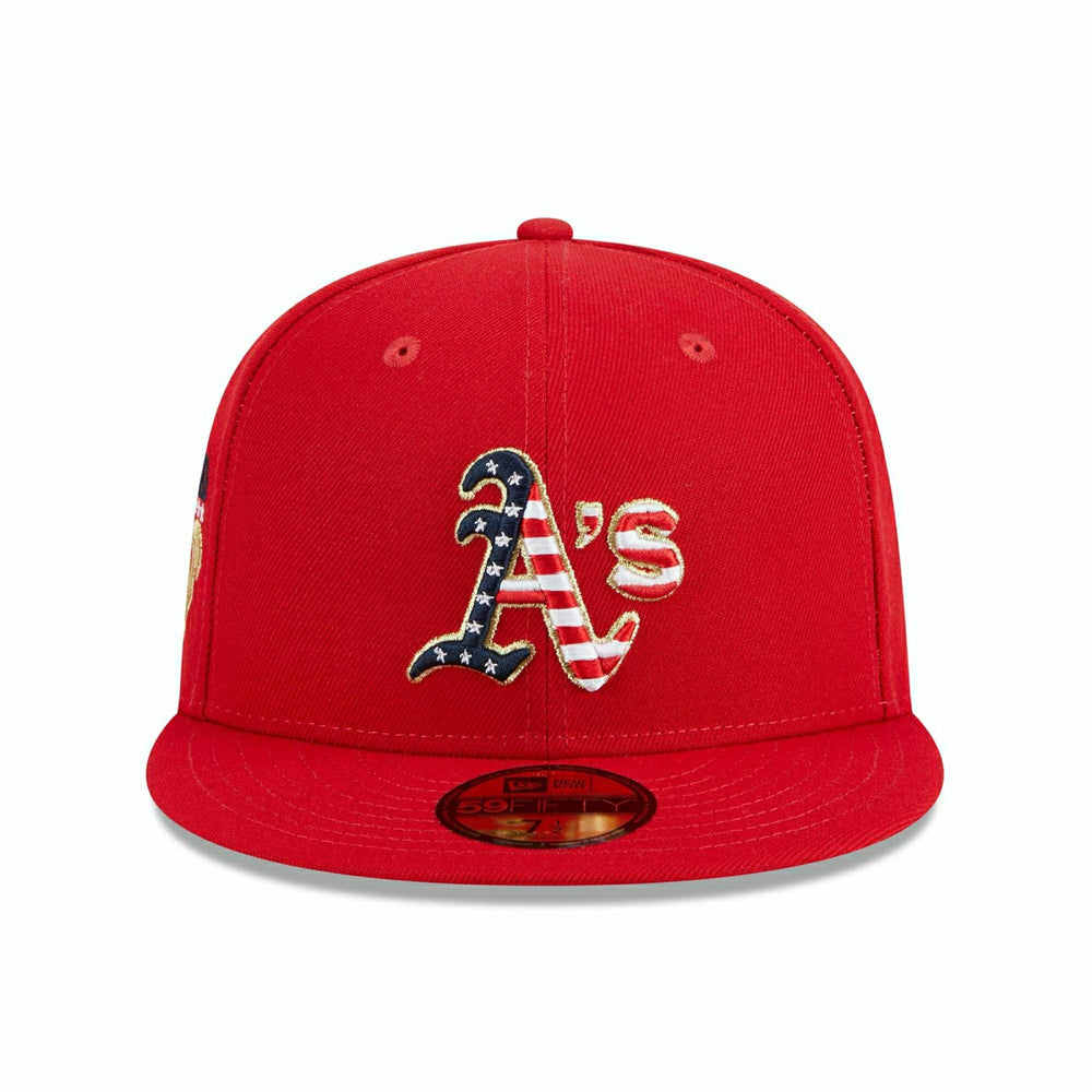 Oakland Athletics 2023 MLB Authentic 4th of July New Era 59FIFTY Fitted Cap Taass US