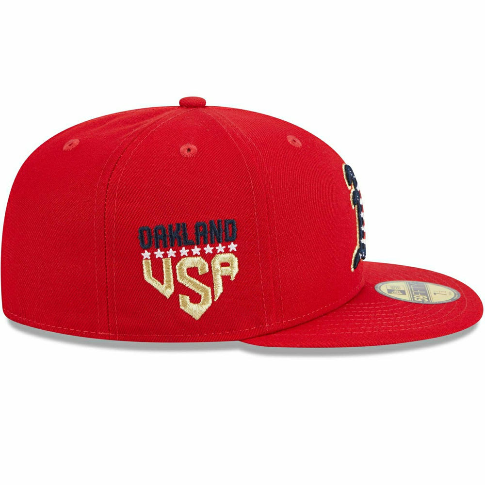 Oakland Athletics 2023 MLB Authentic 4th of July New Era 59FIFTY Fitted Cap Taass US
