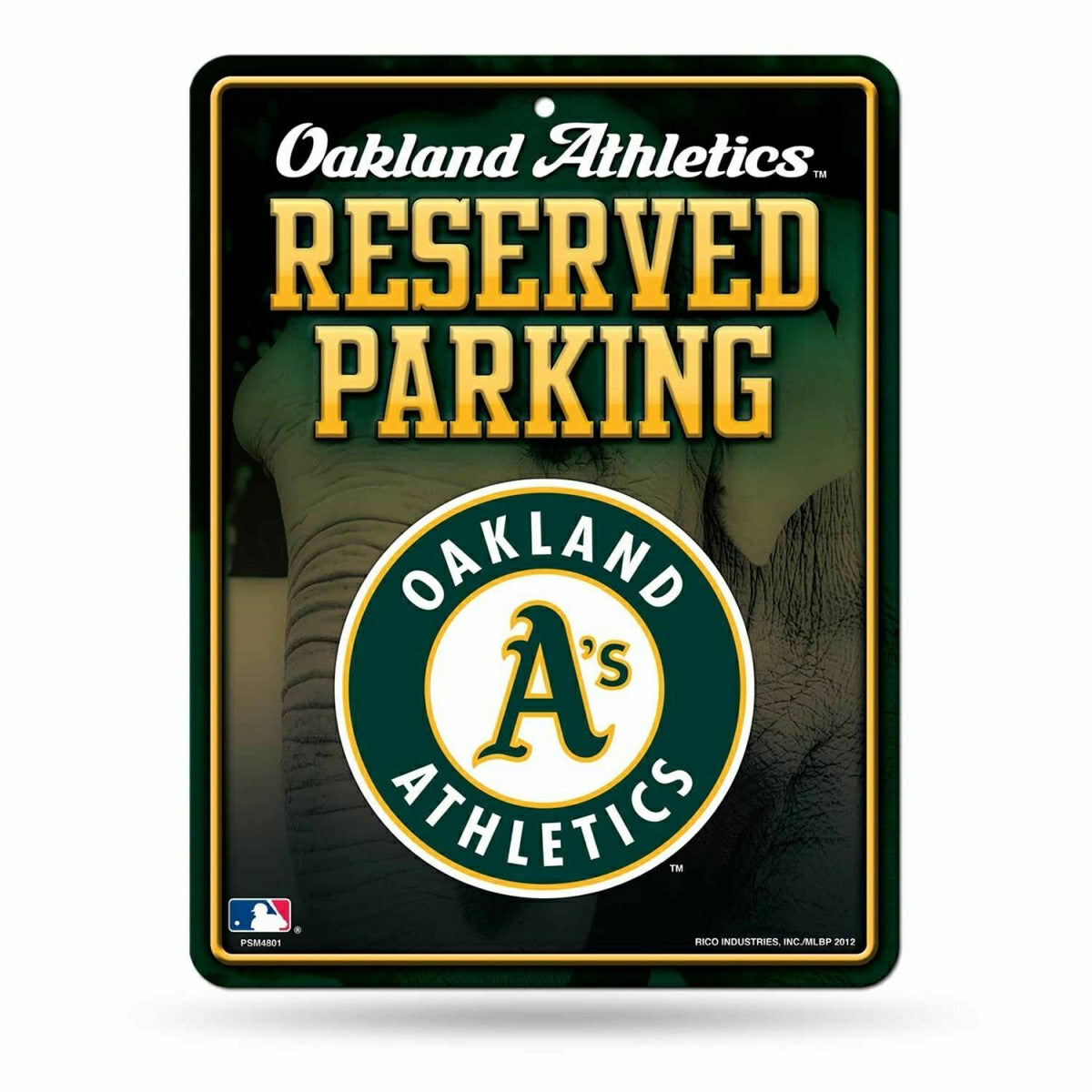 Oakland Athletics Reserved Parking MLB Metal Sign Lifestyle