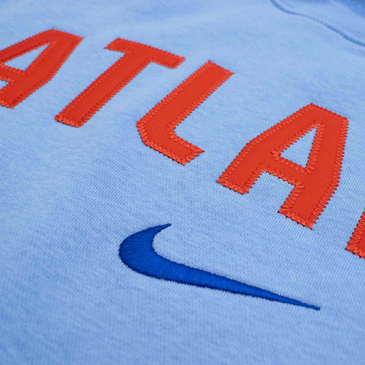 Atlanta Braves City Connect 2-Hit Club Crew Pullover Blue Classic