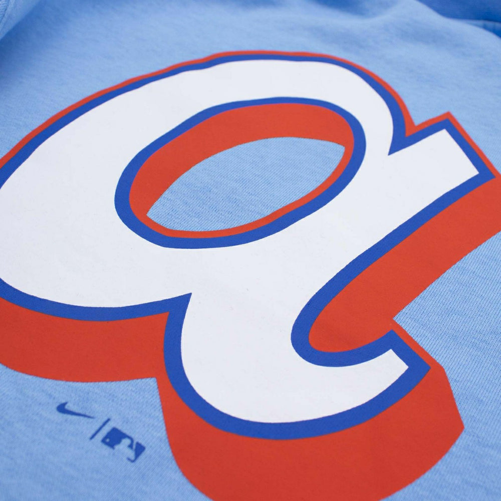 Atlanta Braves City Connect 2-Hit Club Crew Pullover Blue Classic