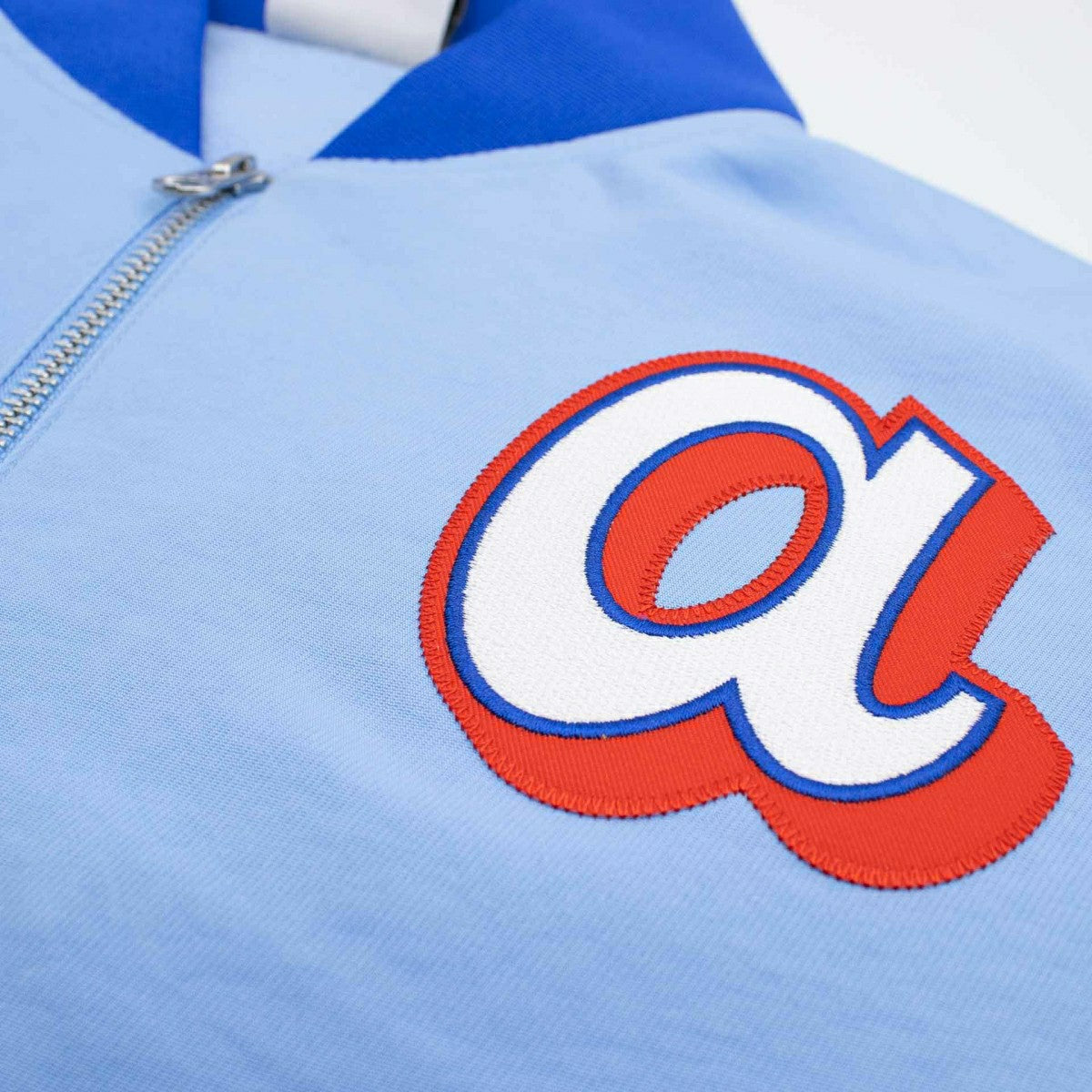 Atlanta Braves City Connect 2026 MLB Authentic Dugout Bomber Jacket Blue Lifestyle