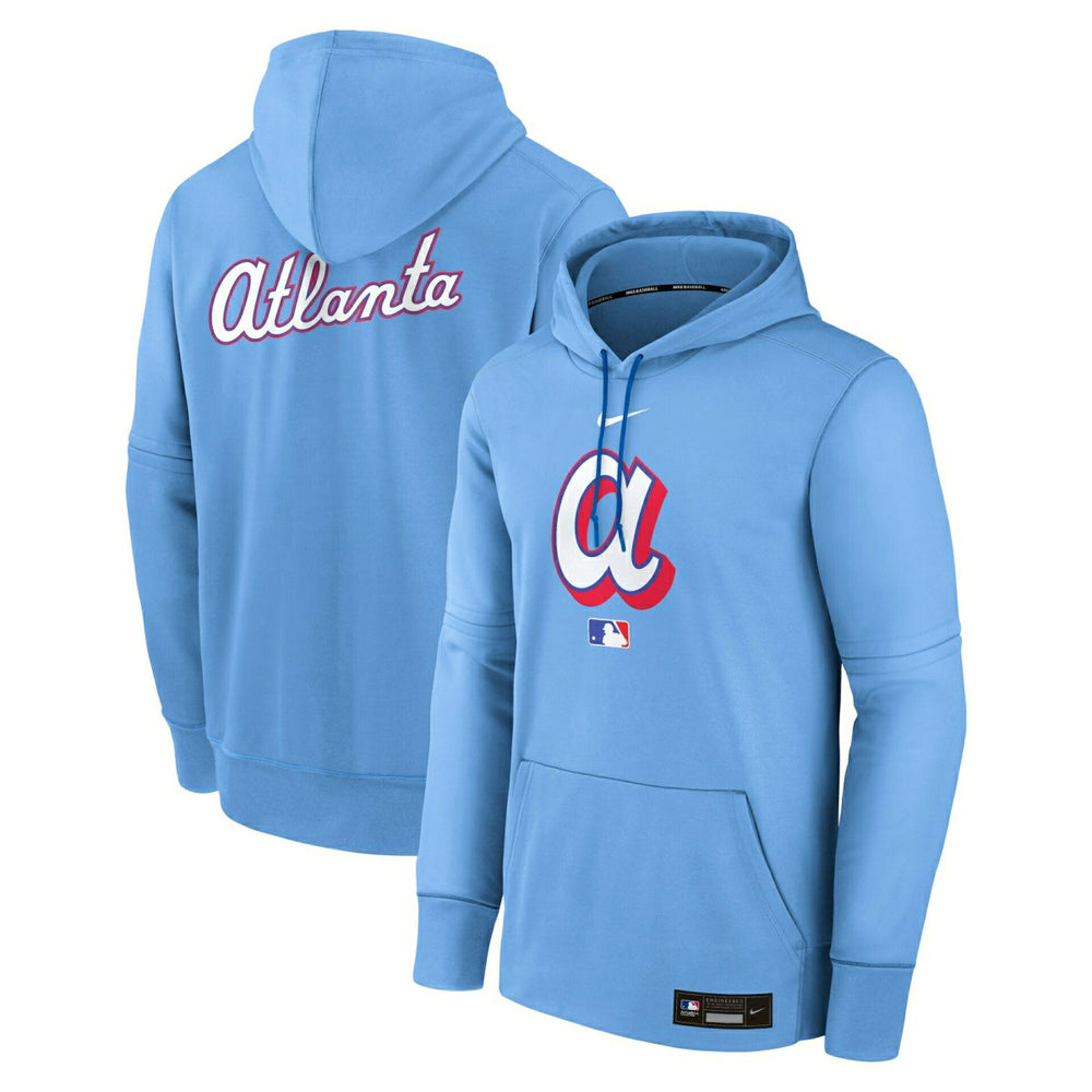 Atlanta Braves City Connect 2026 MLB Authentic Therma Hoodie Blue Taass sale