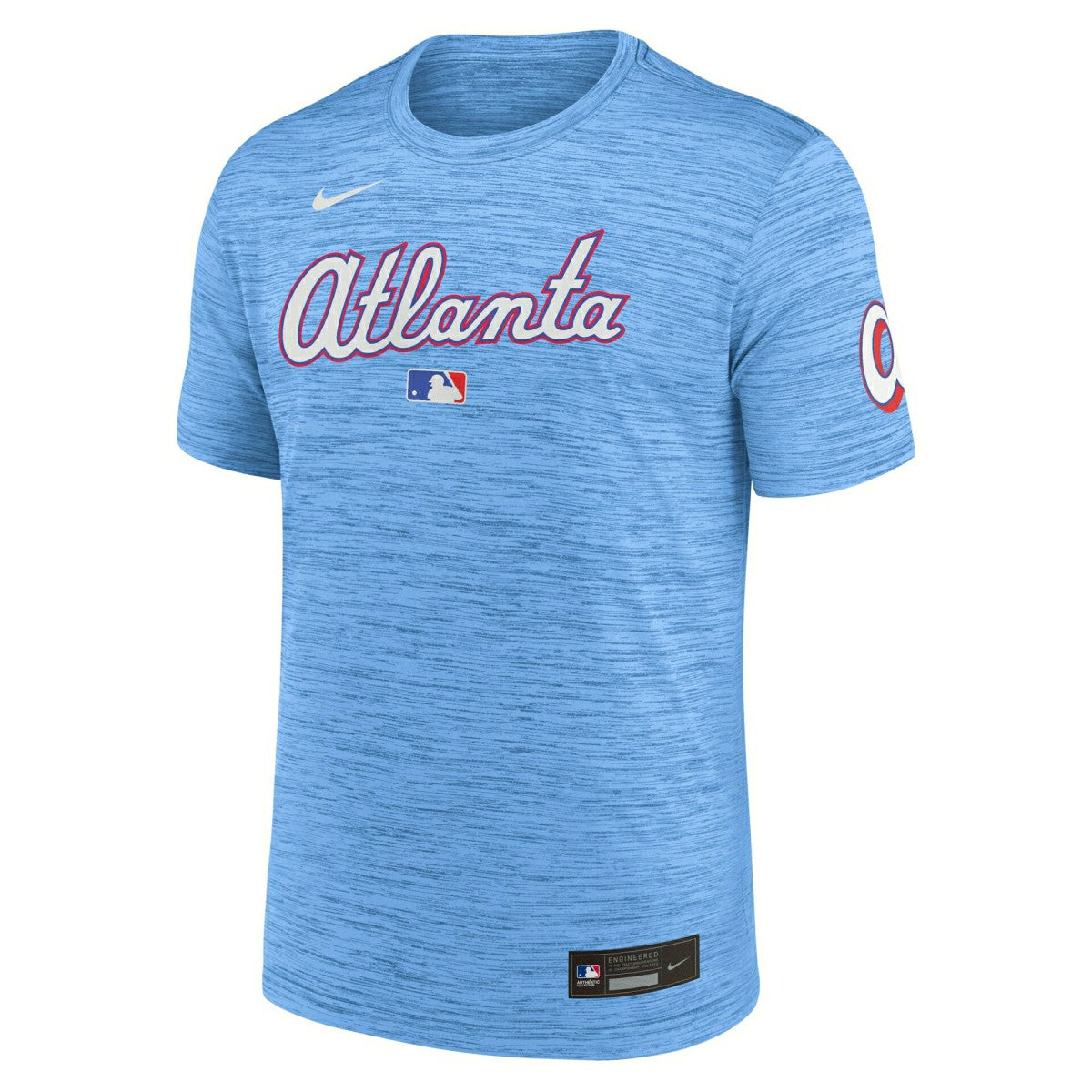 Atlanta Braves City Connect 2026 MLB Authentic Velocity T-Shirt Blue Taass for sale