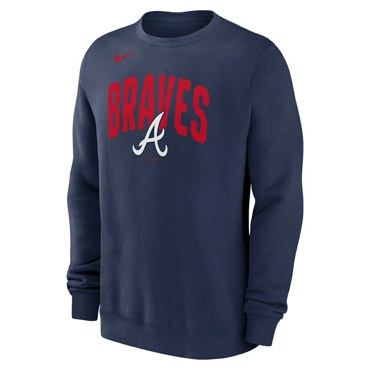 Atlanta Braves Club Fleece MLB Pullover Crew Navy Taass sale