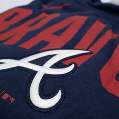 Atlanta Braves Club Fleece MLB Pullover Crew Navy Taass sale