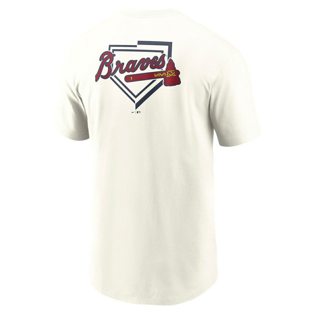 Atlanta Braves Primetime 2-Hit T-Shirt Cream Taass for sale