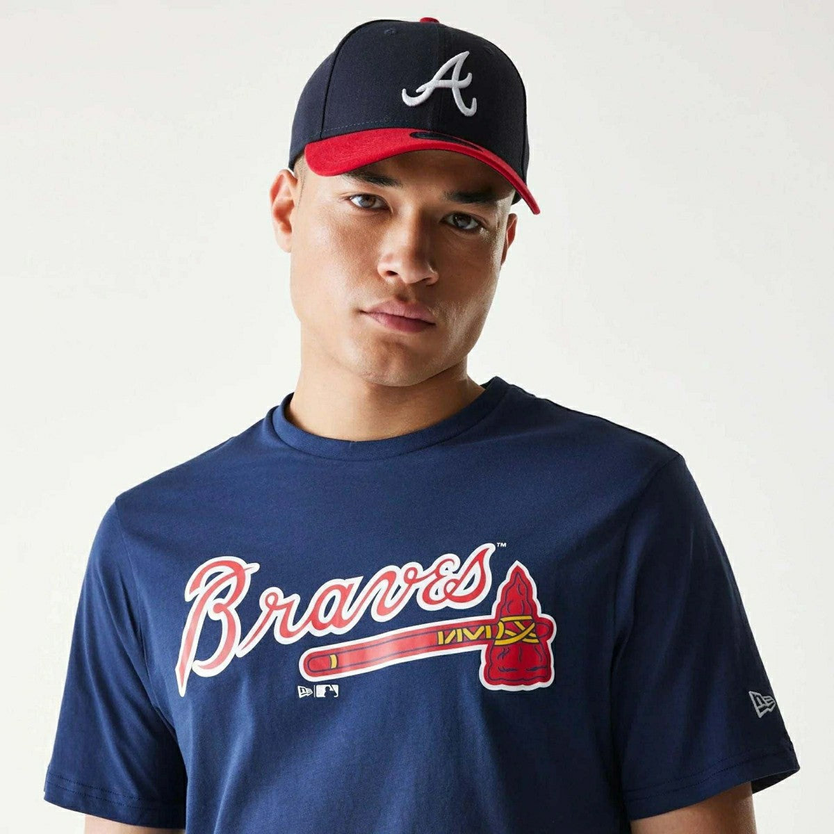 Atlanta Braves Team Logo MLB T-Shirt Navy Classic