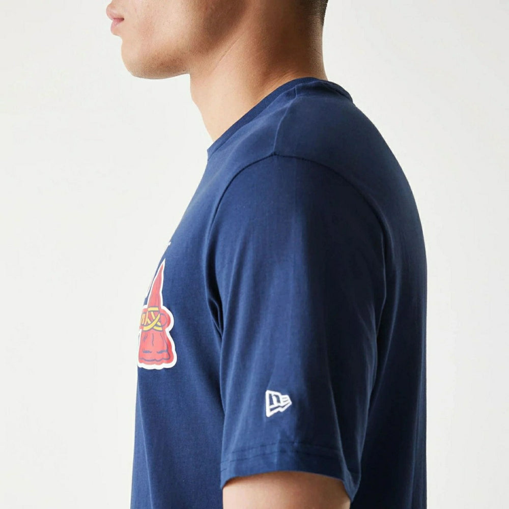 Atlanta Braves Team Logo MLB T-Shirt Navy Classic