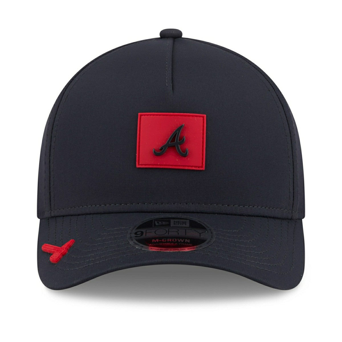 Atlanta Braves 2026 MLB Clubhouse 9FORTY M-Crown A-Frame Snapback Cap Taass sale