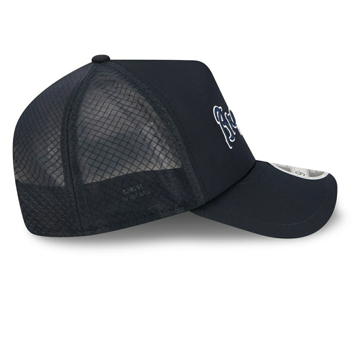 Atlanta Braves 2026 MLB Batting Practice 9FORTY APEX Trucker Cap Navy Taass for sale