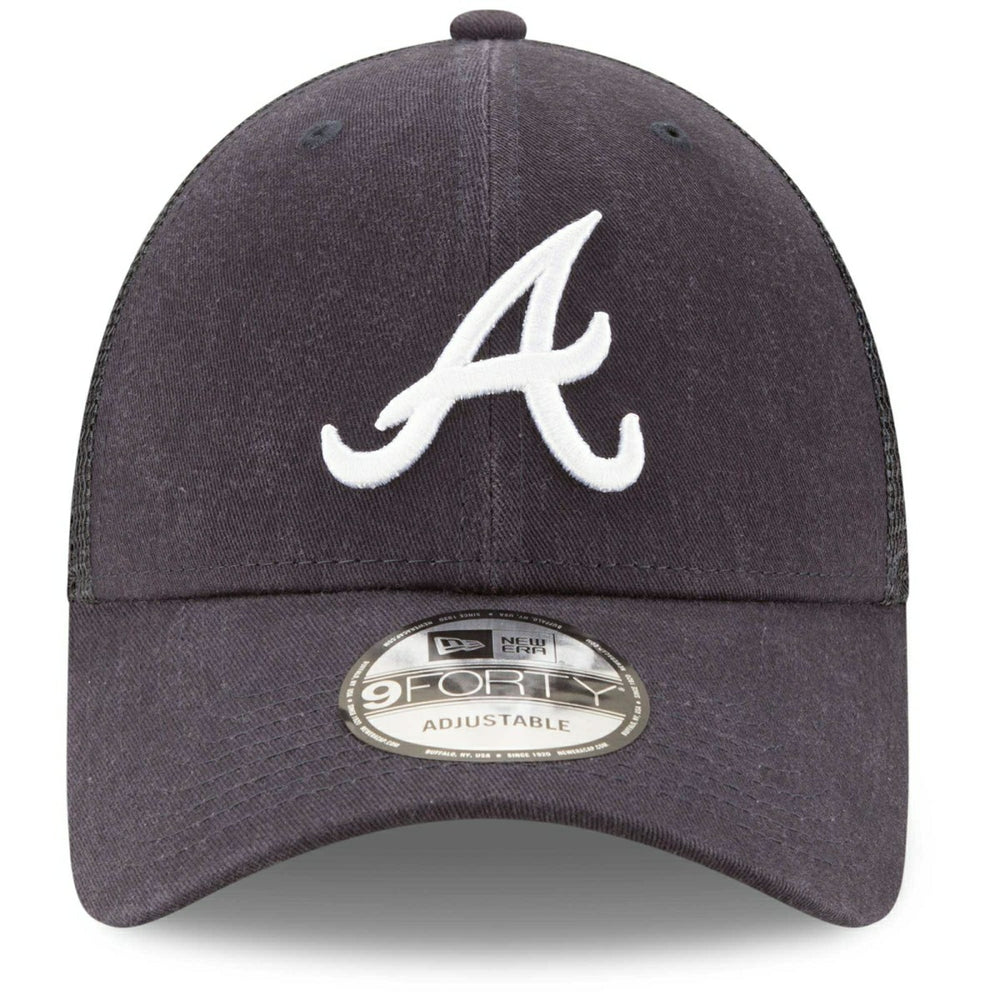Atlanta Braves Basic New Era 9FORTY Trucker MLB Cap Taass US