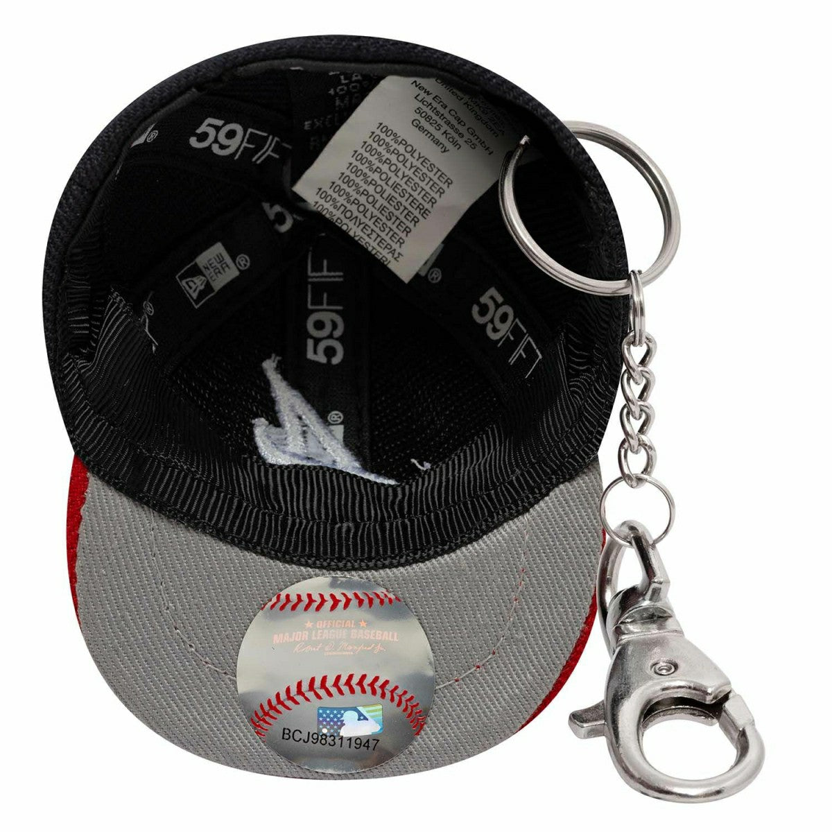 Atlanta Braves MLB Mini Cap Mini Cap Key Chain Navy Fashion