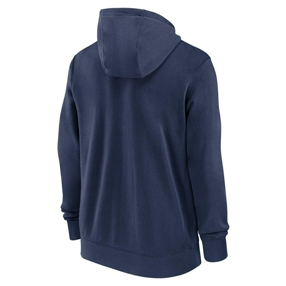 Atlanta Braves Knockout Script MLB Full-Zip Hoodie Navy Taass for sale